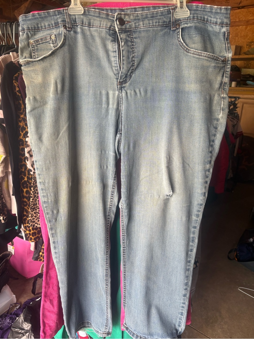 Light Wash Hollister Women’s Jeans 22w - Classic Straight Leg